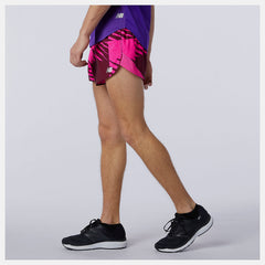 Garnet Printed Fast Flight 3 inch Split Short New Balance Clothing