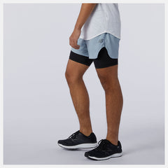 Light Slate Q Speed Fuel 2 in 1 5 Inch Short New Balance Clothing