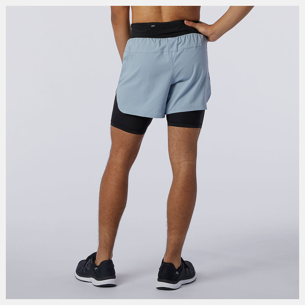 Light Slate Q Speed Fuel 2 in 1 5 Inch Short New Balance Clothing