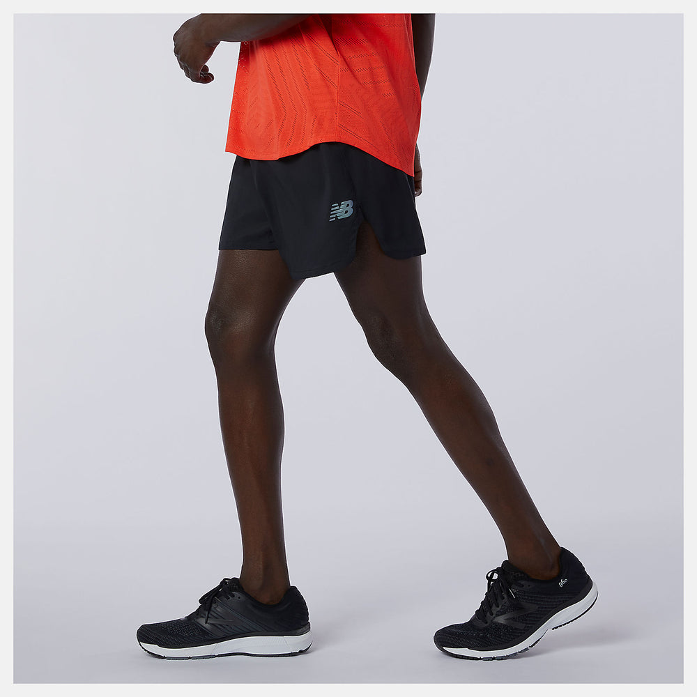 Black Q Speed Fuel 5 Inch Short New Balance Clothing