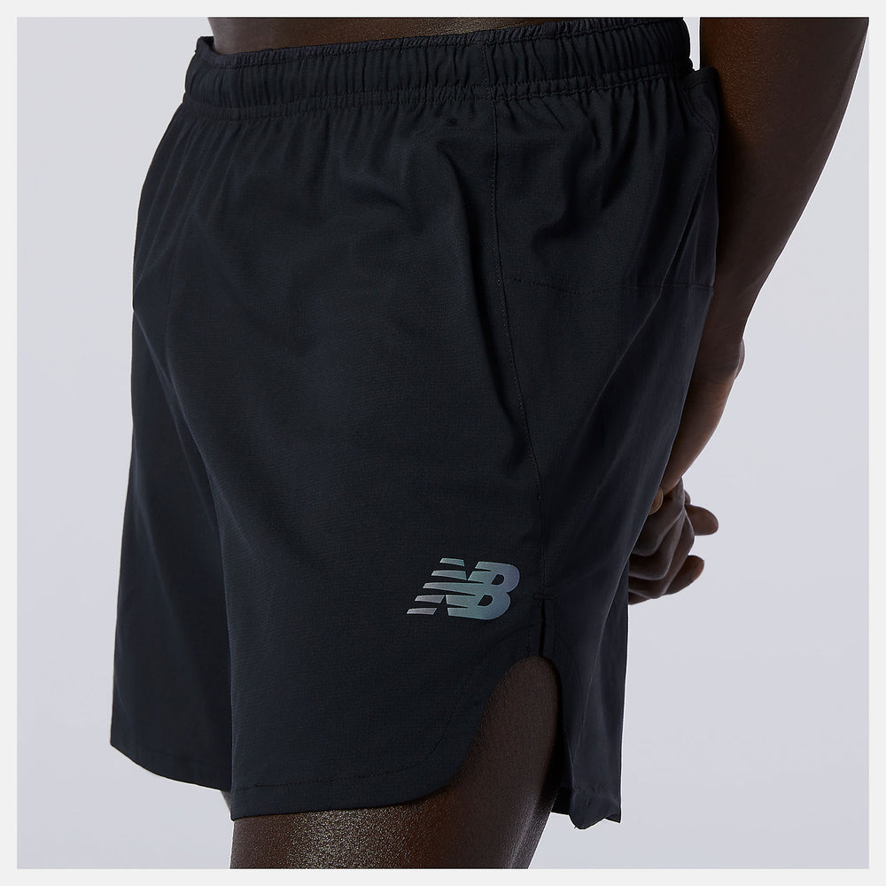 Black Q Speed Fuel 5 Inch Short New Balance Clothing