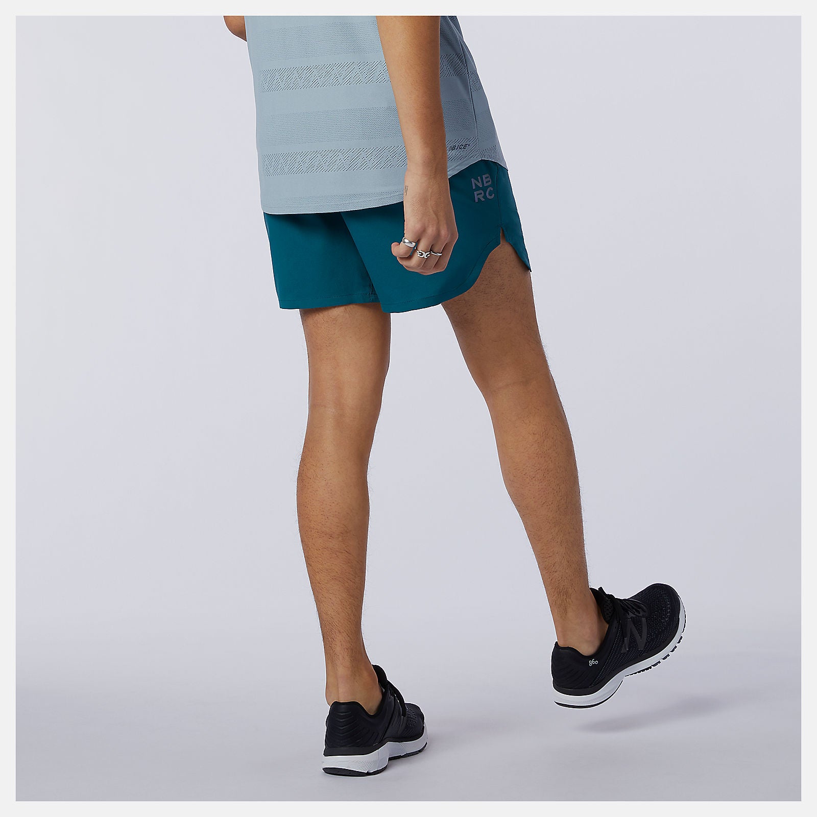 Mountain Teal Q Speed Fuel 5 Inch Short New Balance Clothing