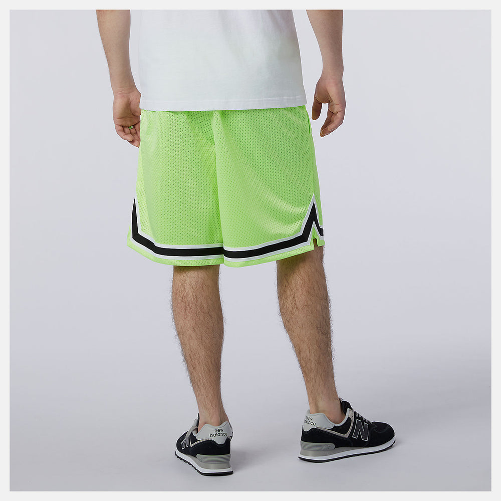 Bleached Lime Glo NB Athletics Psy Varsity Mesh Short New Balance Clothing