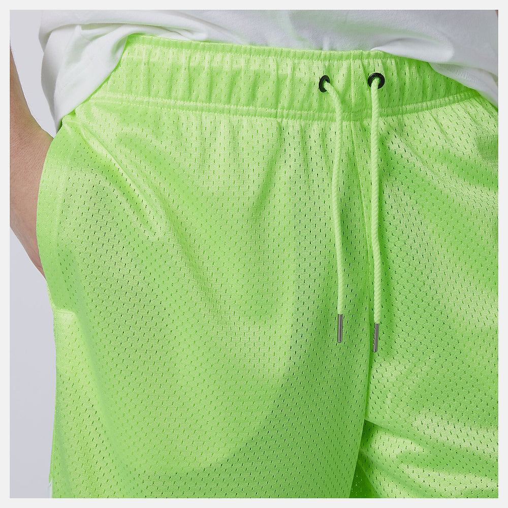 Bleached Lime Glo NB Athletics Psy Varsity Mesh Short New Balance Clothing