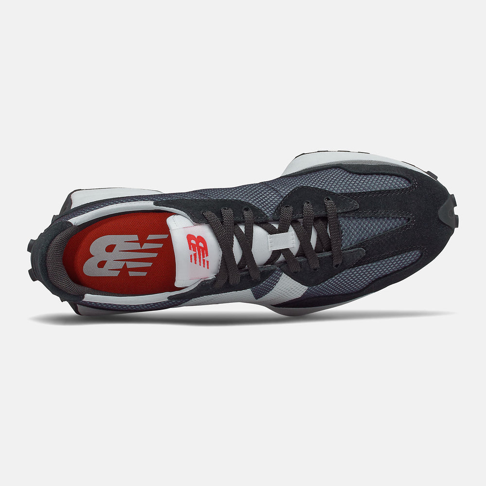 Black/NB White 327 New Balance Shoes
