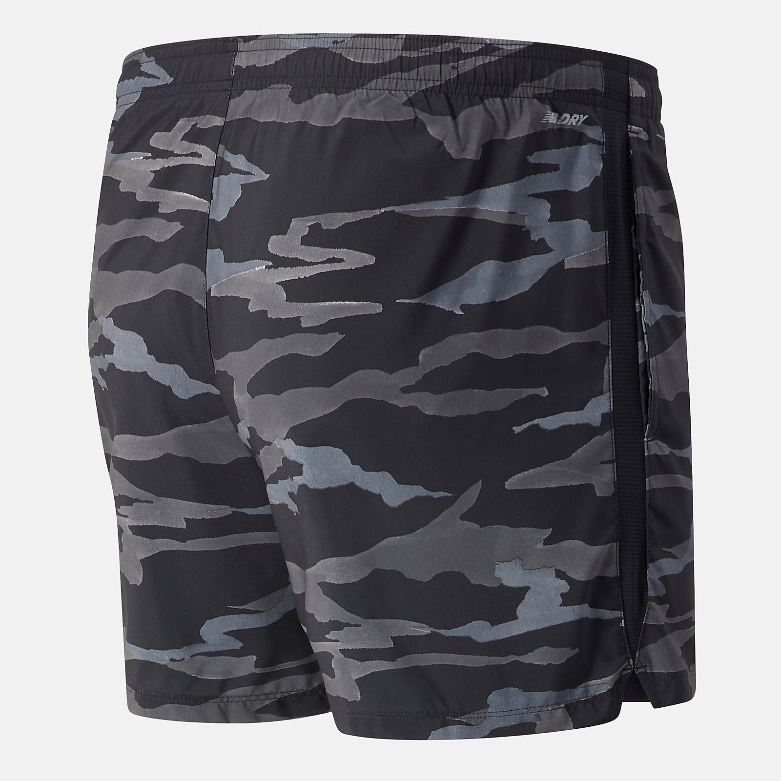 Black/Grey Printed Accelerate 5 In Short New Balance Clothing