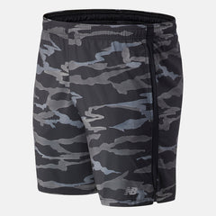 Black/Grey Printed Accelerate 7 In Short New Balance Clothing