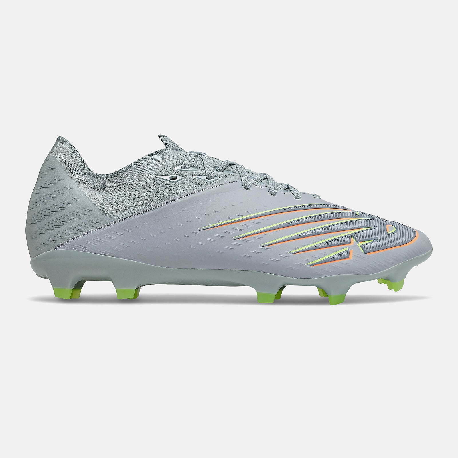 Light Cyclone/Bleached Lime Glo FURON V6+ Pro Leather FG New Balance Shoes