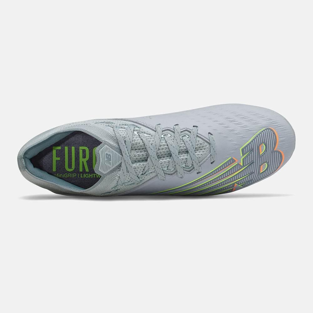 Light Cyclone/Bleached Lime Glo FURON V6+ Pro Leather FG New Balance Shoes