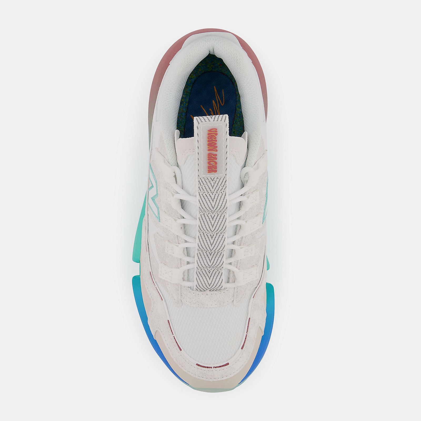White/Summer Jade Vision Racer New Balance Shoes