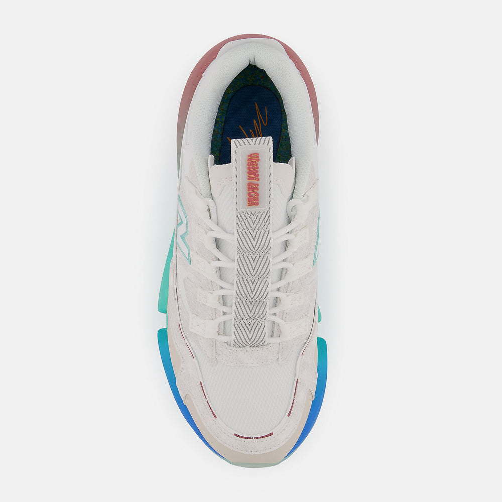 White/Summer Jade Vision Racer New Balance Shoes