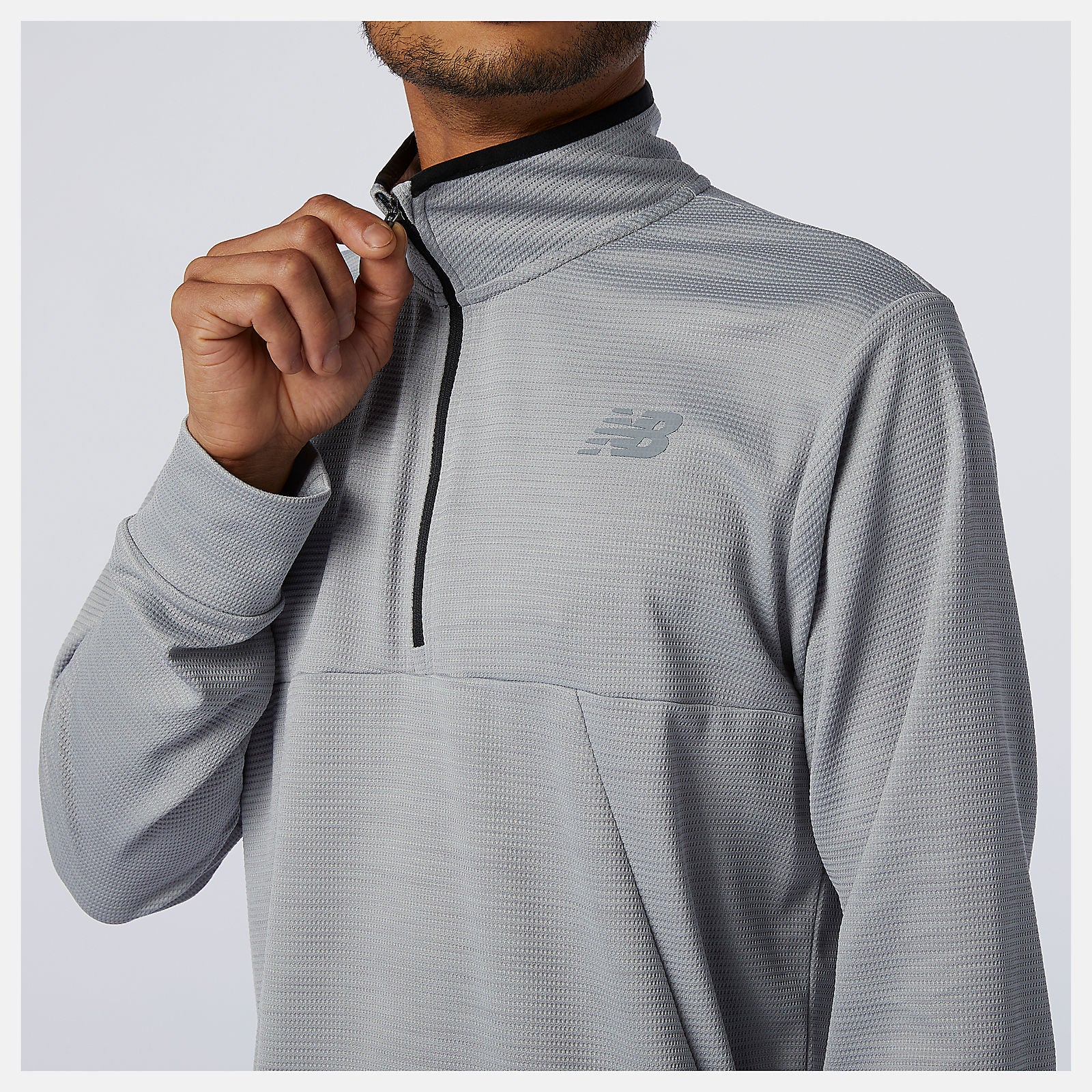 Athletic Grey Tenacity Quarter Zip New Balance Clothing