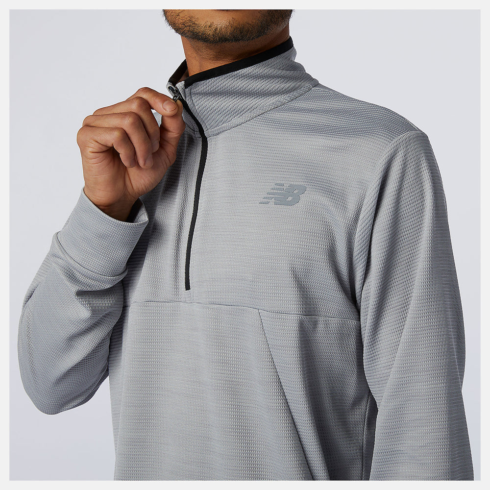 Athletic Grey Tenacity Quarter Zip New Balance Clothing