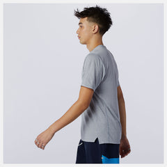 Athletic Grey Impact Run Short Sleeve New Balance Clothing