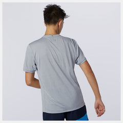 Athletic Grey Impact Run Short Sleeve New Balance Clothing