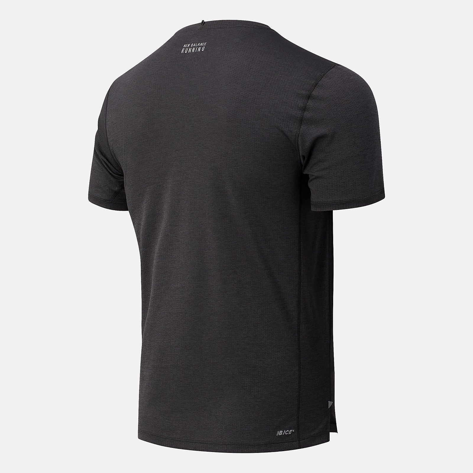 Black Heather RFL Impact Run Short Sleeve New Balance Clothing