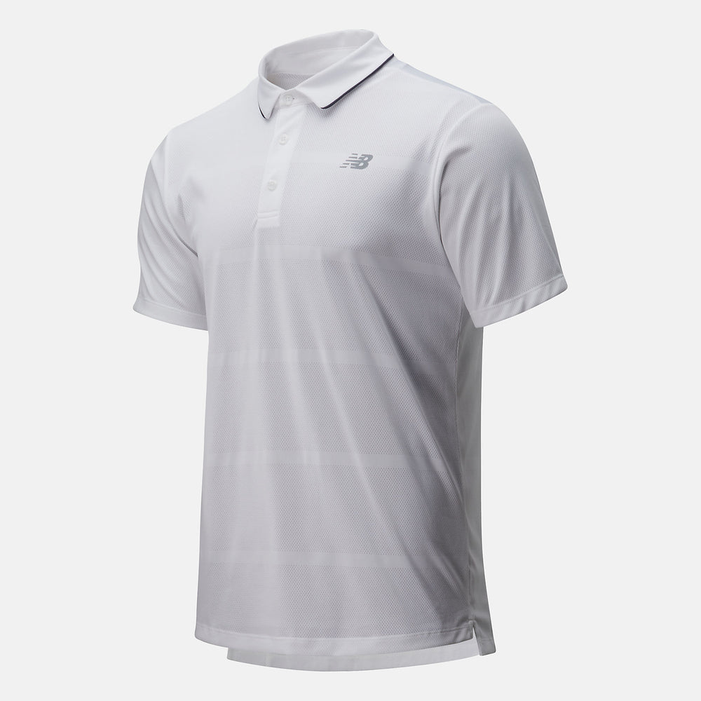 White Rally Performance Polo New Balance Clothing