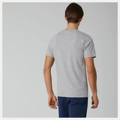Athletic Grey Essentials Stacked Logo Tee New Balance Clothing