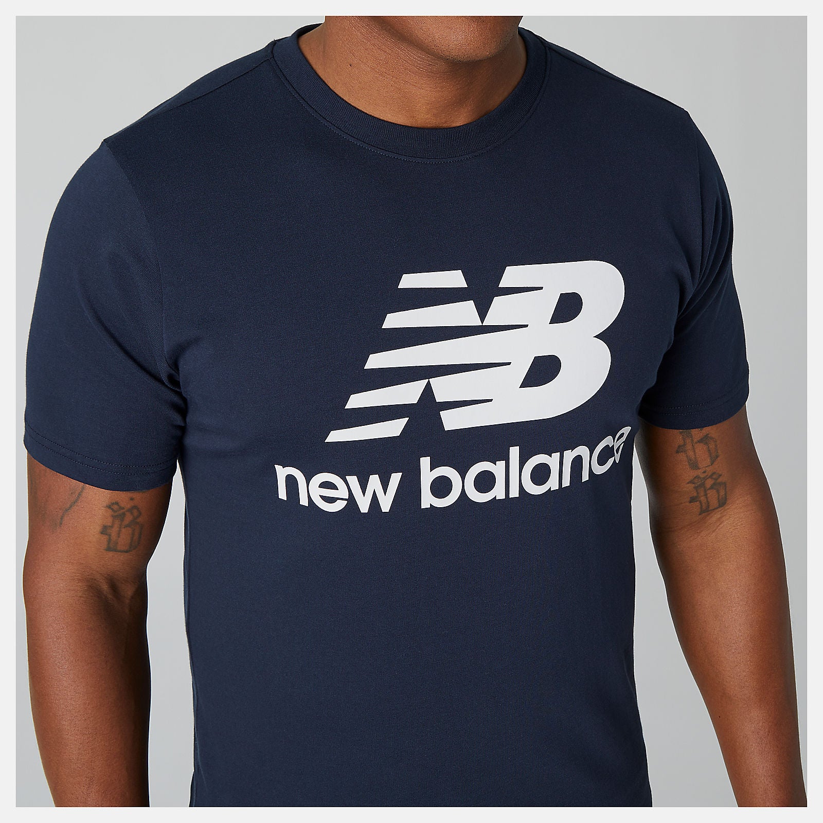 Eclipse Essentials Stacked Logo Tee New Balance Clothing