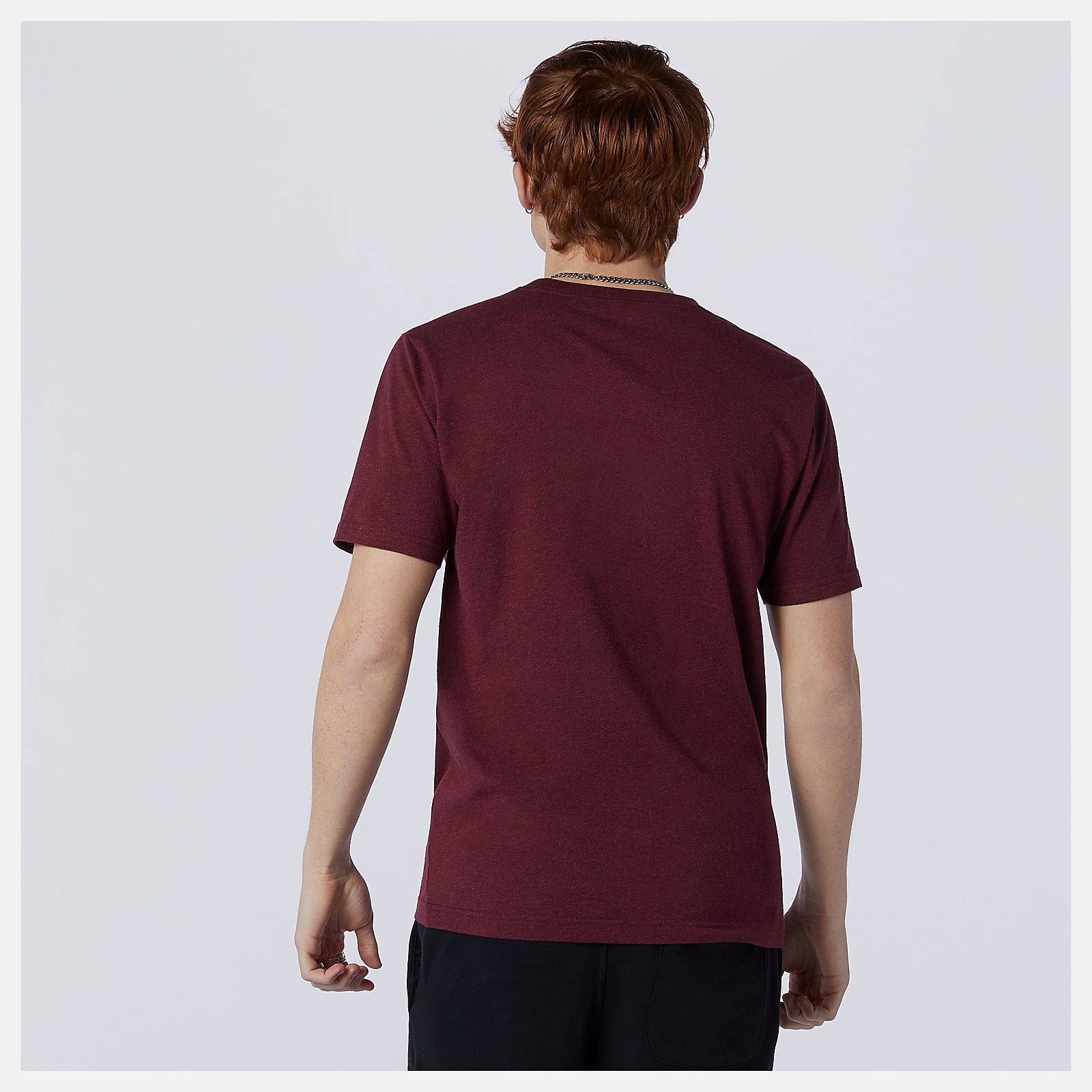 Garnet Essentials Stacked Logo Tee New Balance Clothing