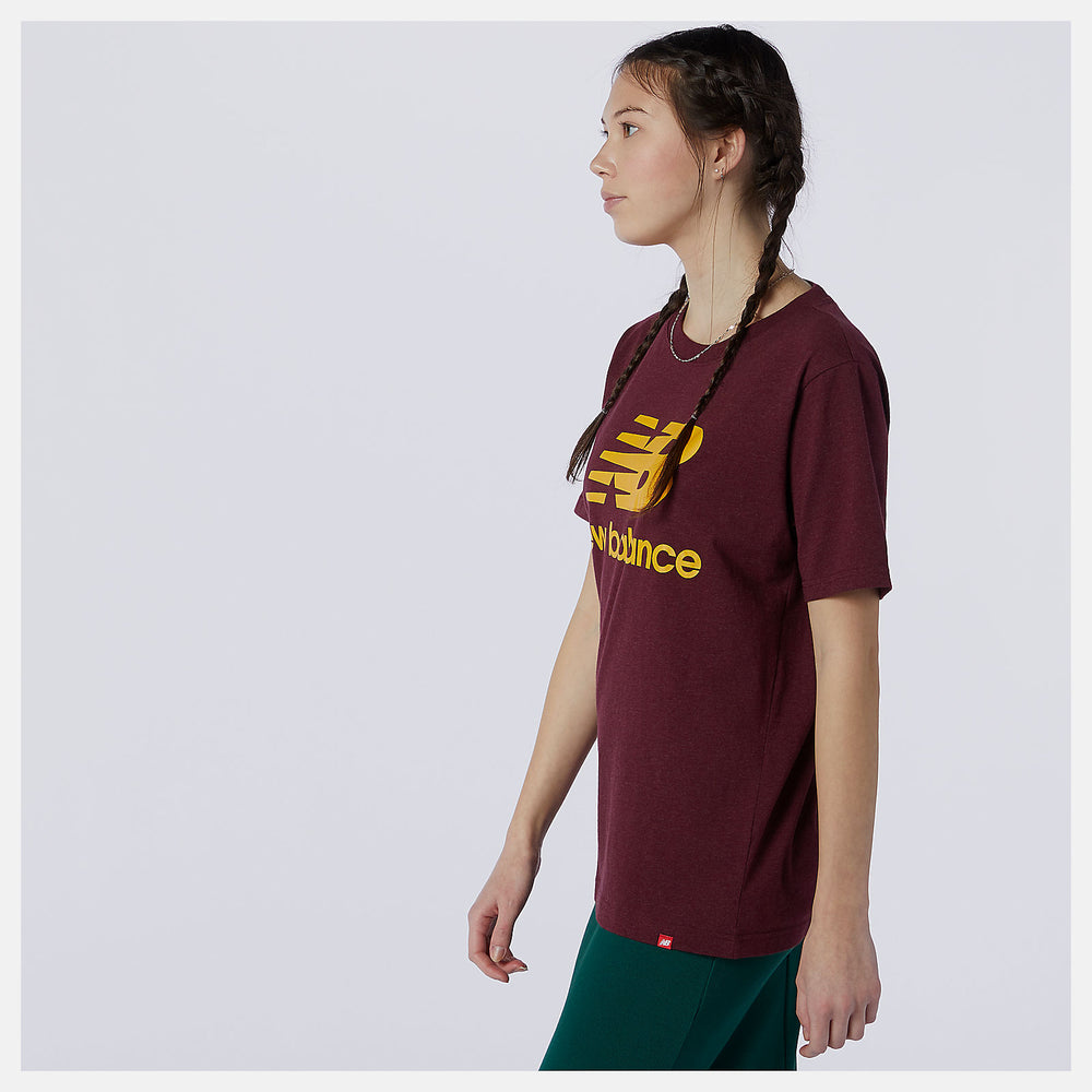 Garnet Essentials Stacked Logo Tee New Balance Clothing