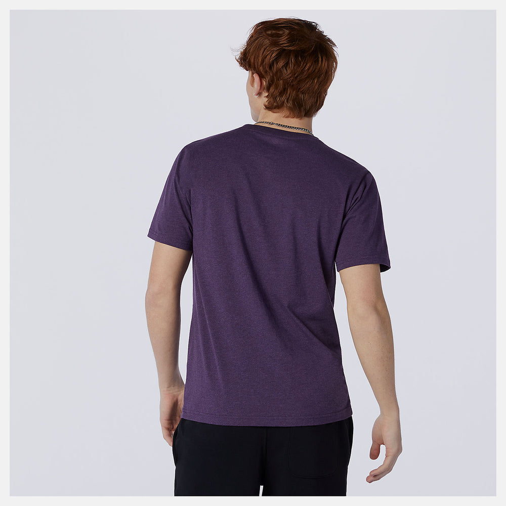 Prism Purple Essentials Stacked Logo Tee New Balance Clothing