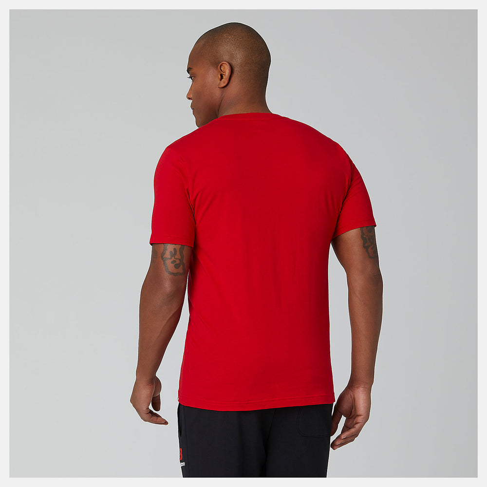 Team Red Essentials Stacked Logo Tee New Balance Clothing