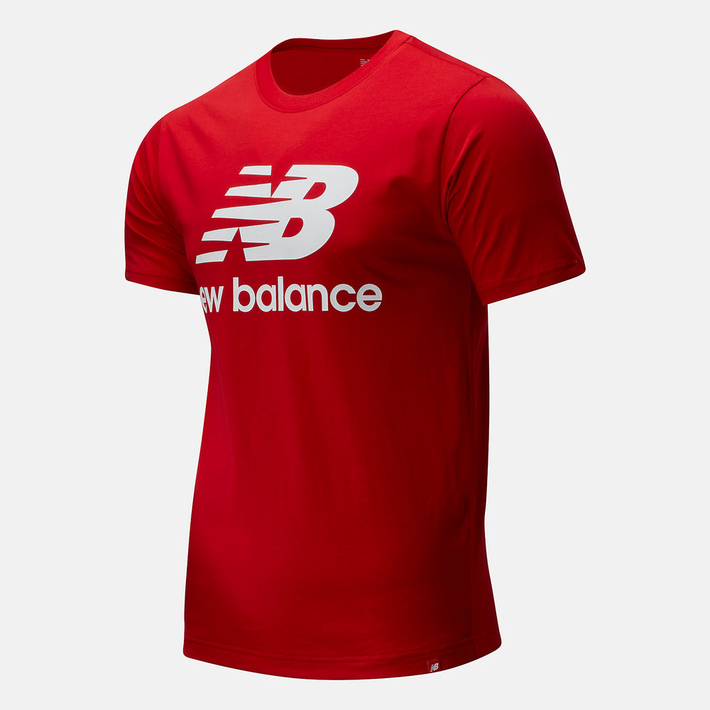 Team Red Essentials Stacked Logo Tee New Balance Clothing
