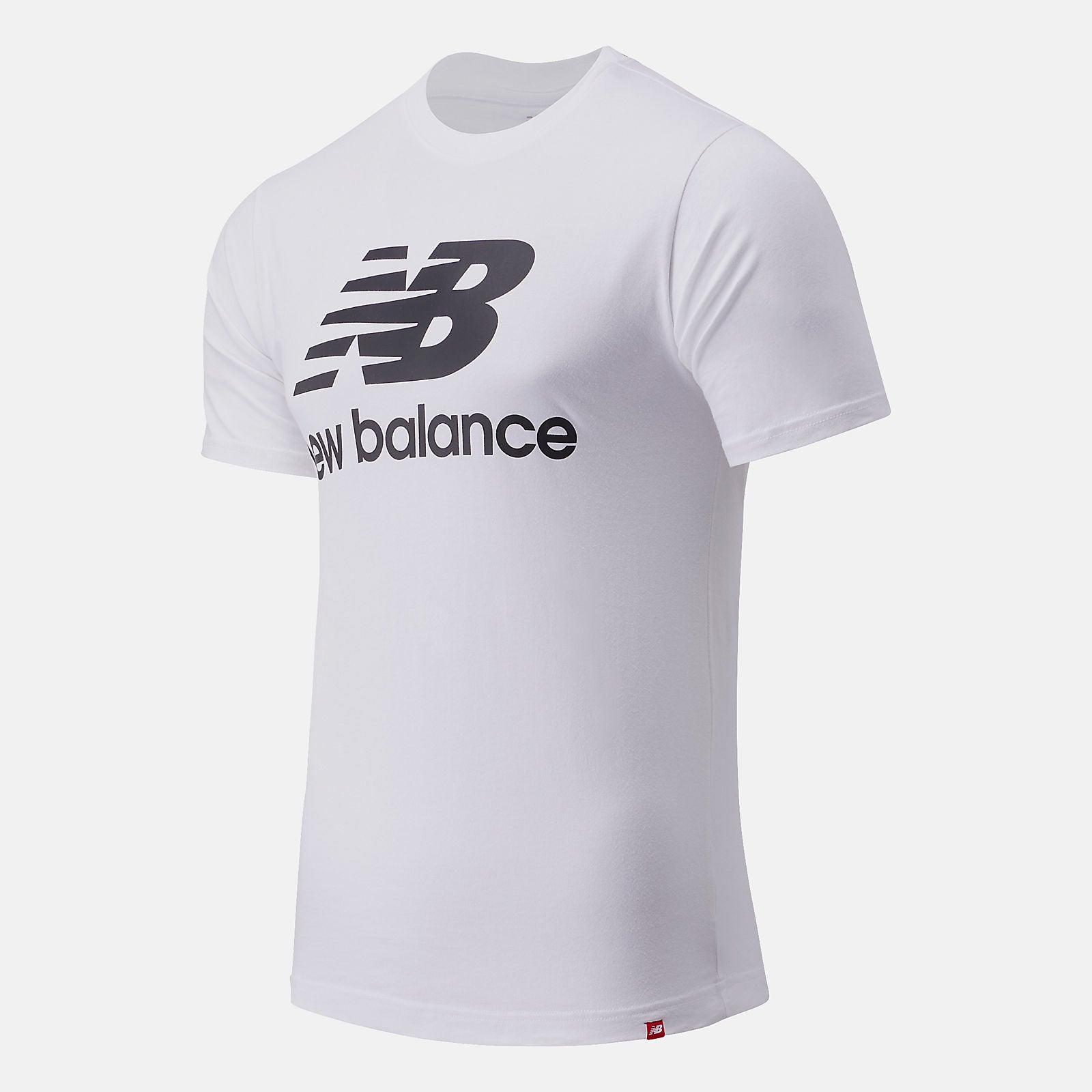 White Essentials Stacked Logo Tee New Balance Clothing