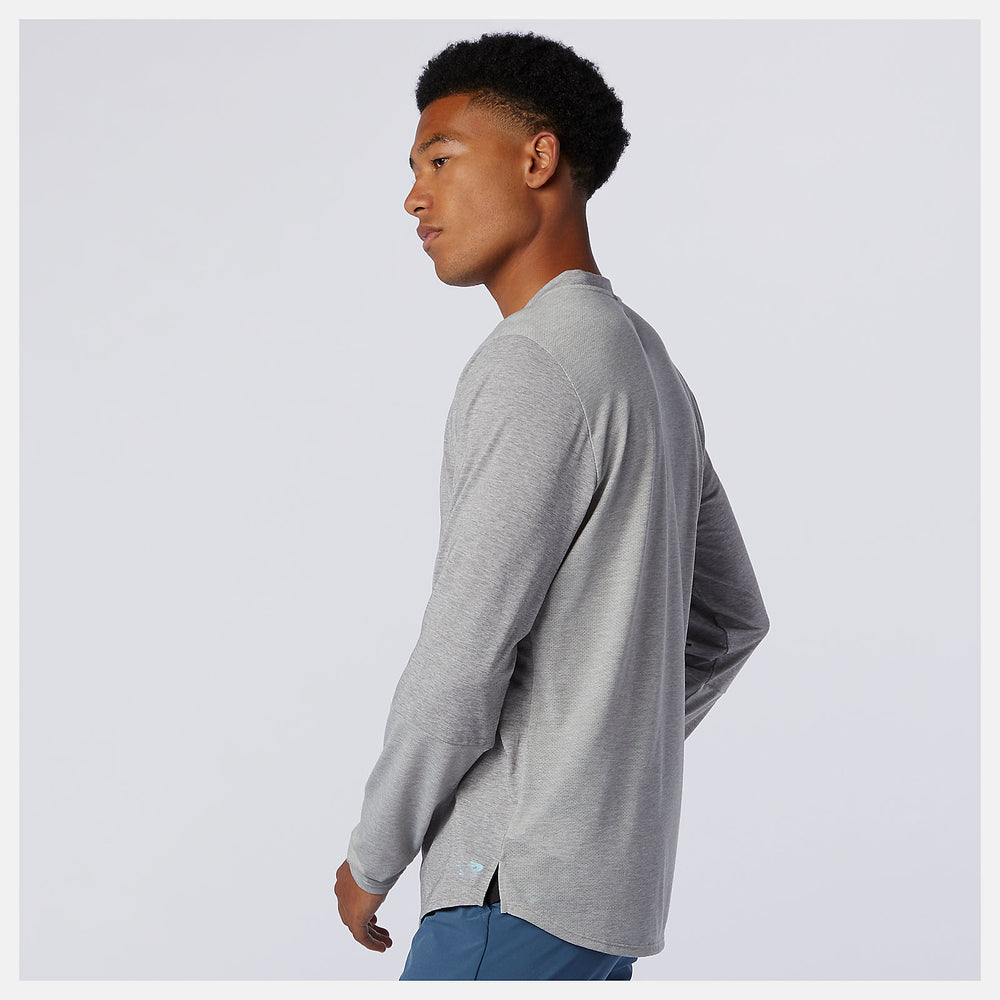 Athletic Grey Fortitech Henley New Balance Clothing