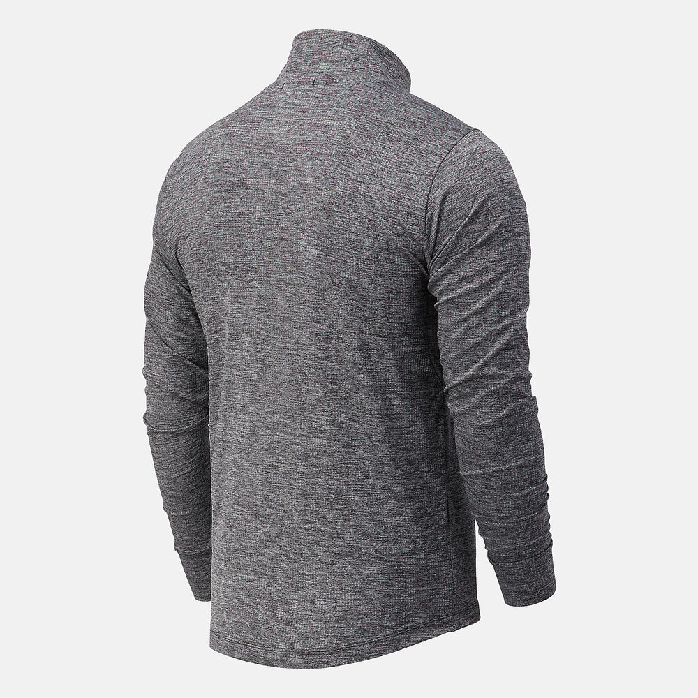 Black Heather NYC Marathon Fortitech Quarter Zip New Balance Clothing