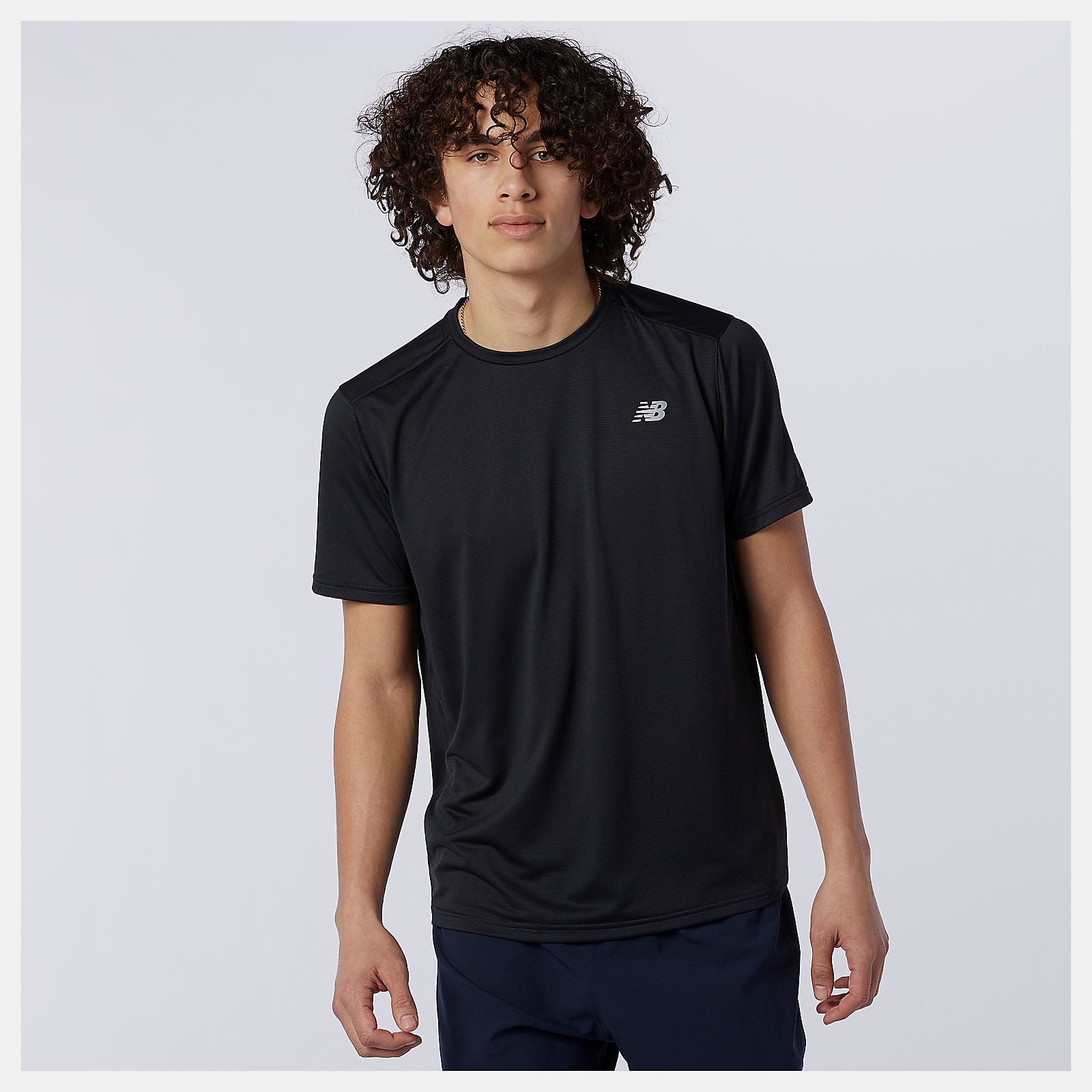 Black Accelerate Short Sleeve New Balance Clothing