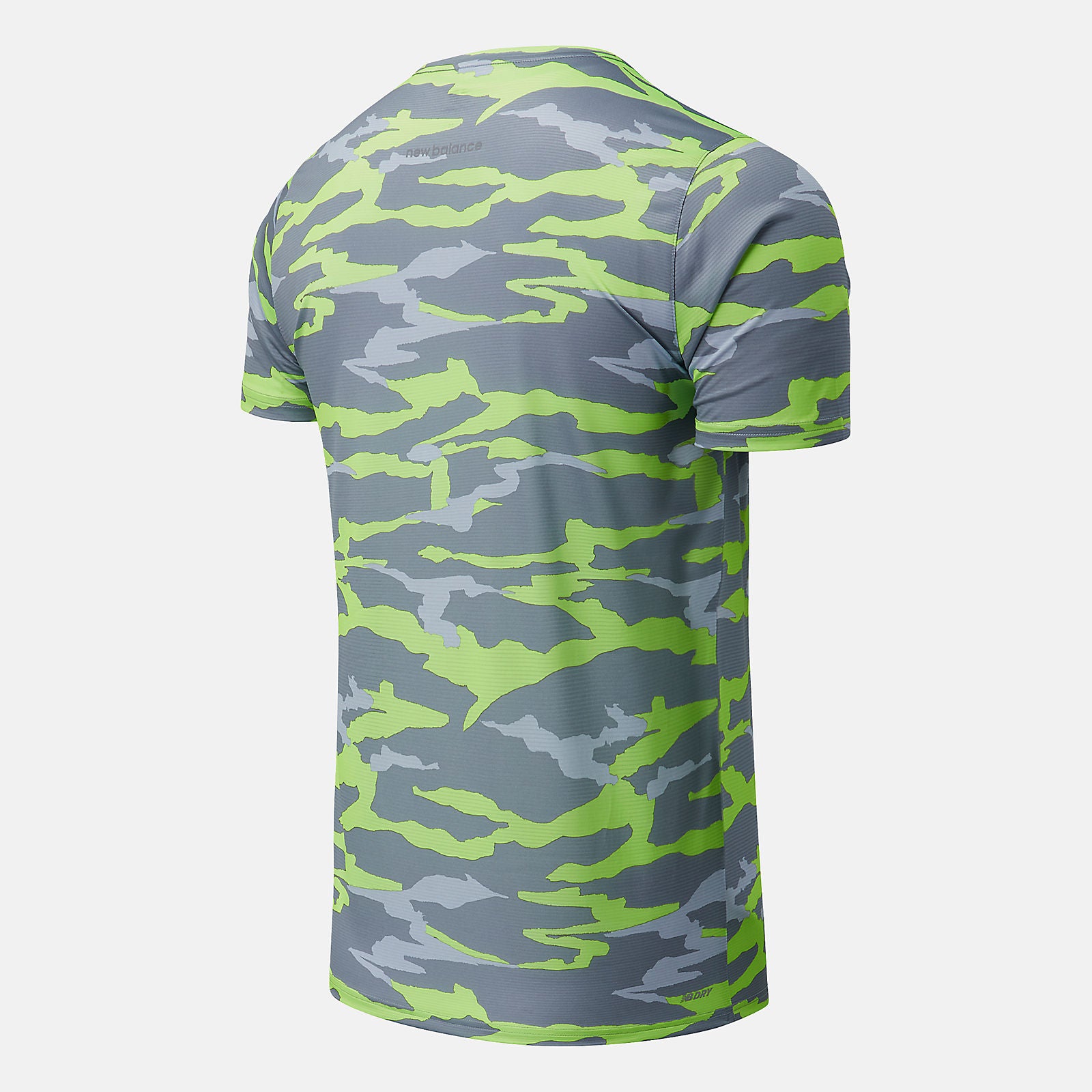 Bleached Lime Glo/Outerspace Printed Accelerate Short Sleeve New Balance Clothing