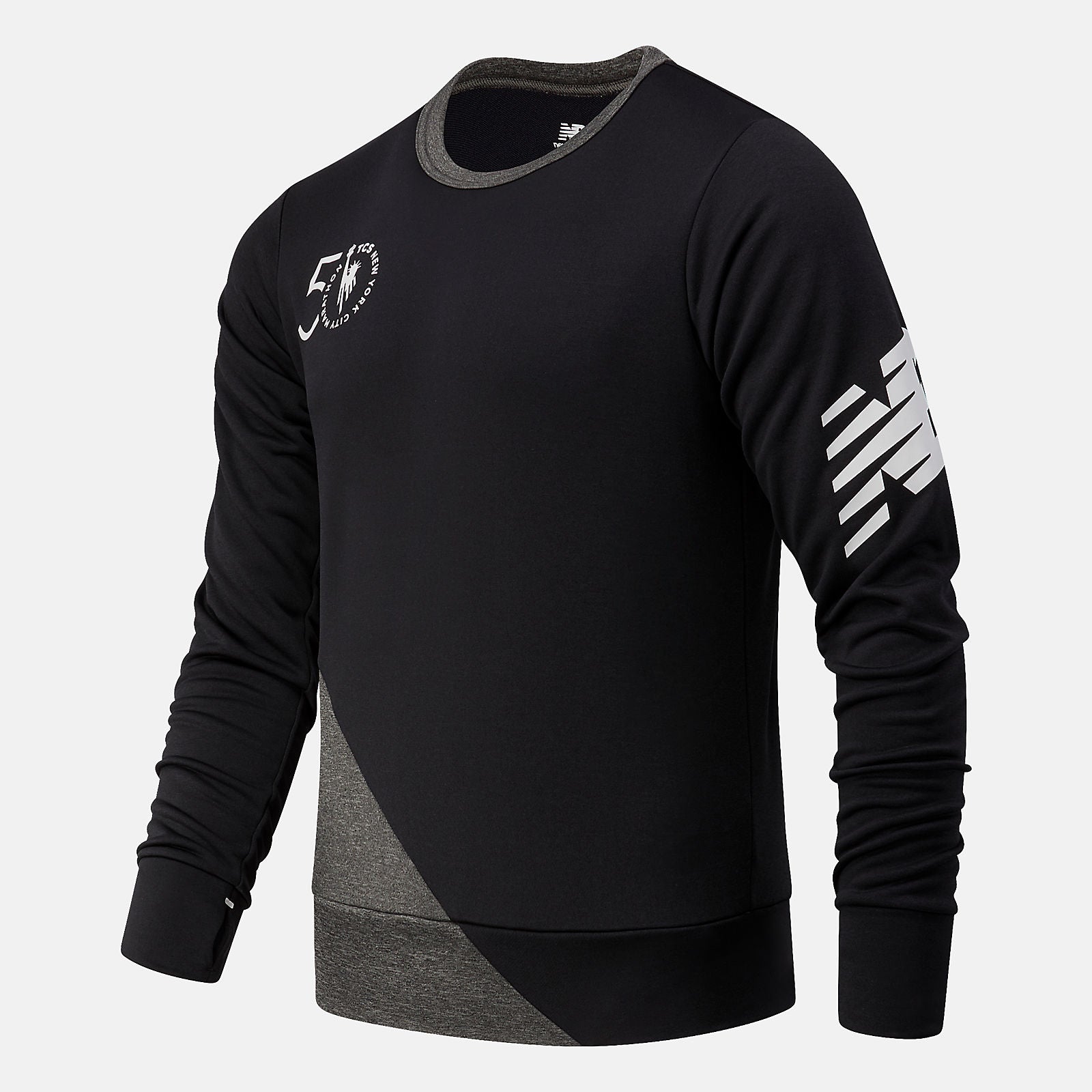 Black NYC Marathon Fast Flight Crew New Balance Clothing