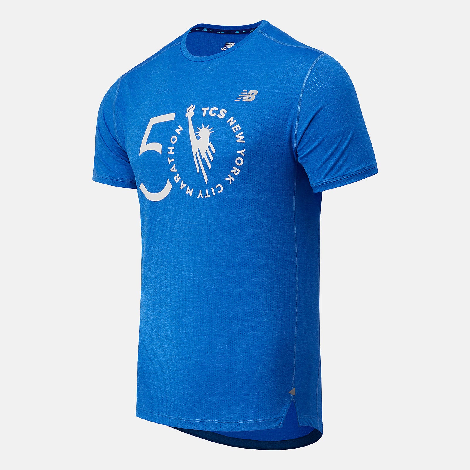 Faded Cobalt NYC Marathon Impact Run Short Sleeve New Balance Clothing