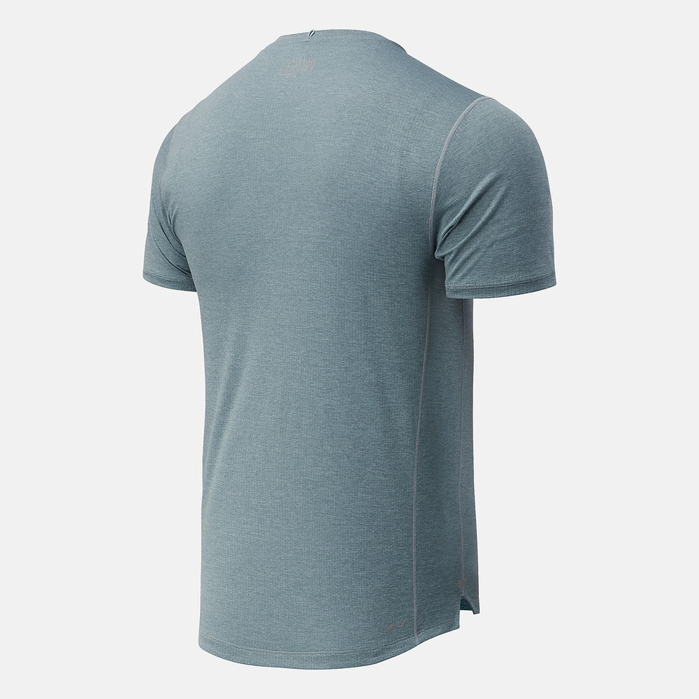 Light Slate NYC Marathon Impact Run Short Sleeve New Balance Clothing