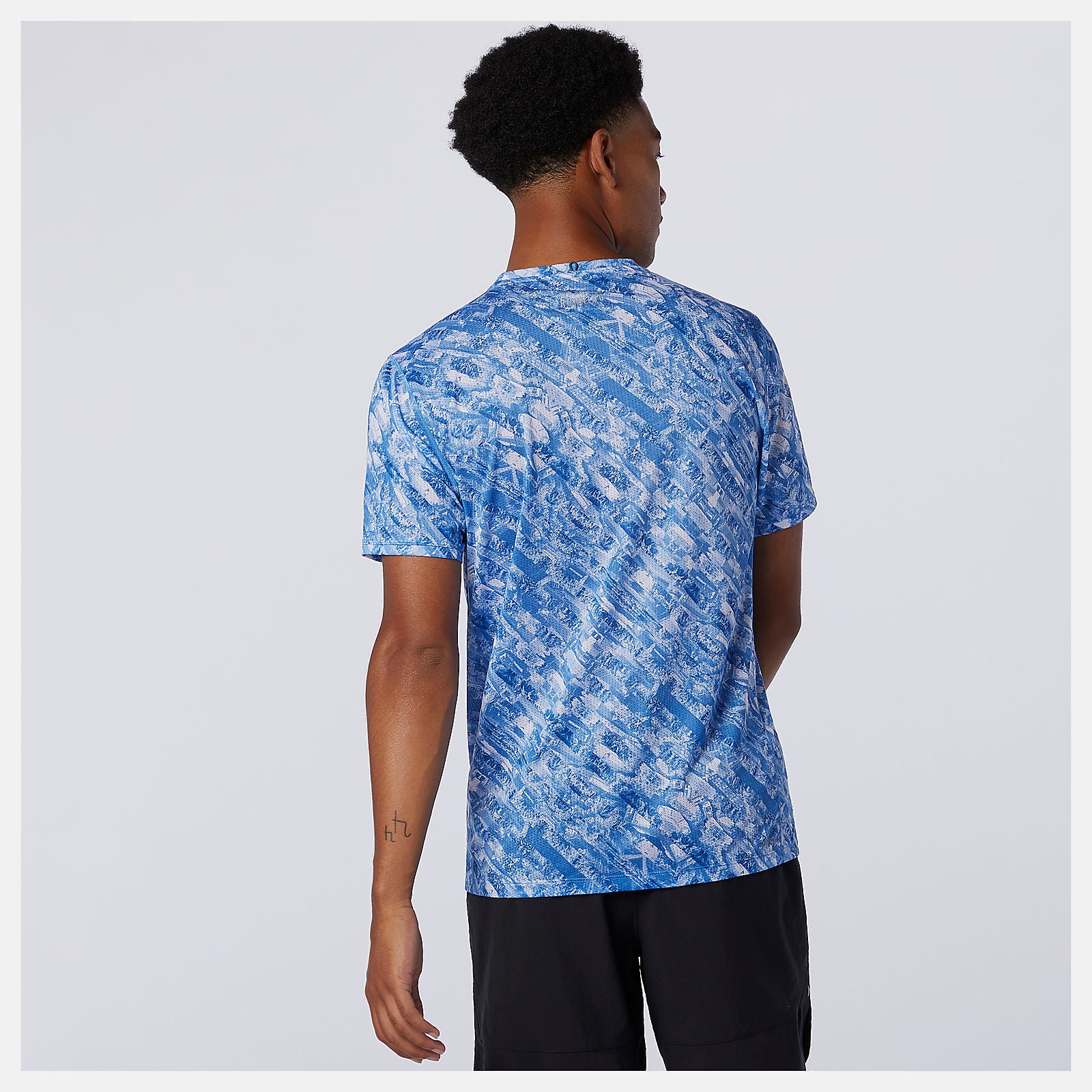 Faded Cobalt NYC Marathon Printed Impact Run Short Sleeve New Balance Clothing