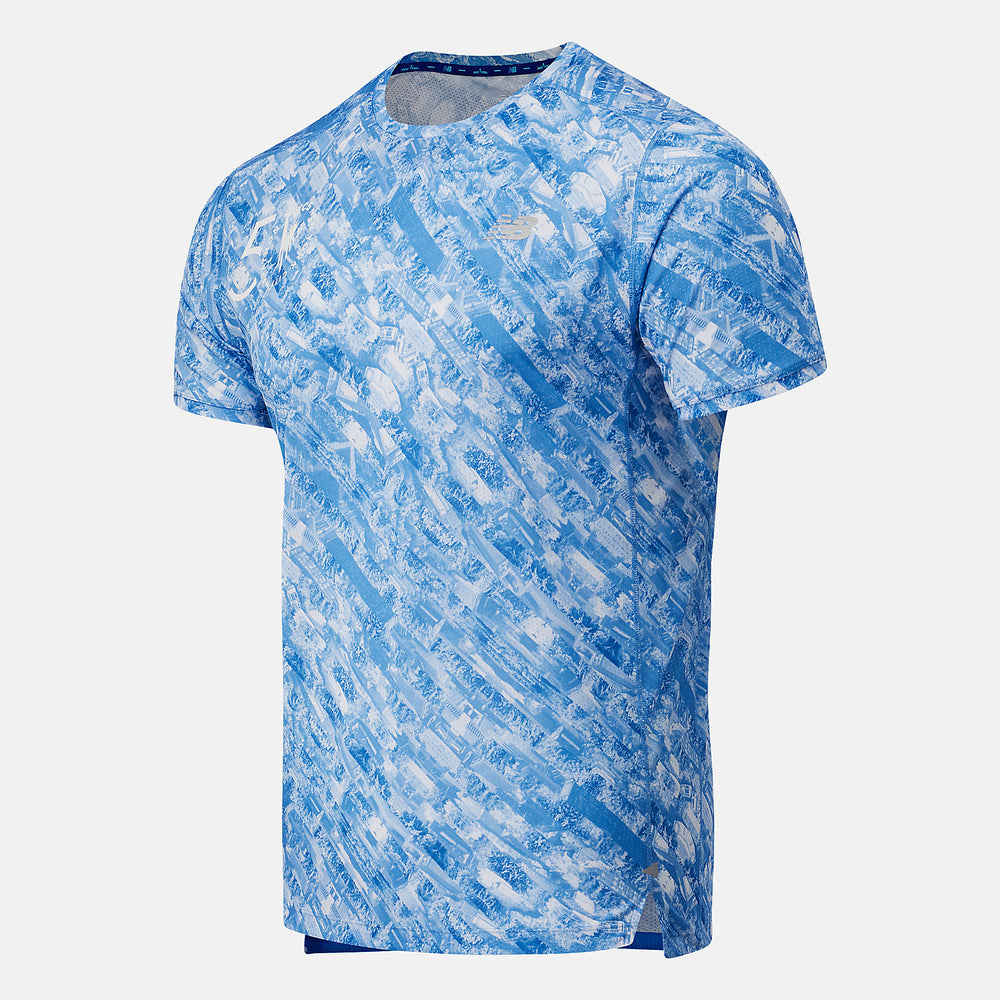 Faded Cobalt NYC Marathon Printed Impact Run Short Sleeve New Balance Clothing