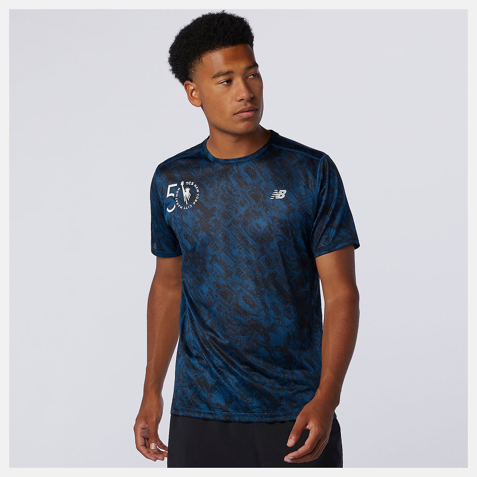 Rogue Wave NYC Marathon Printed Impact Run Short Sleeve New Balance Clothing