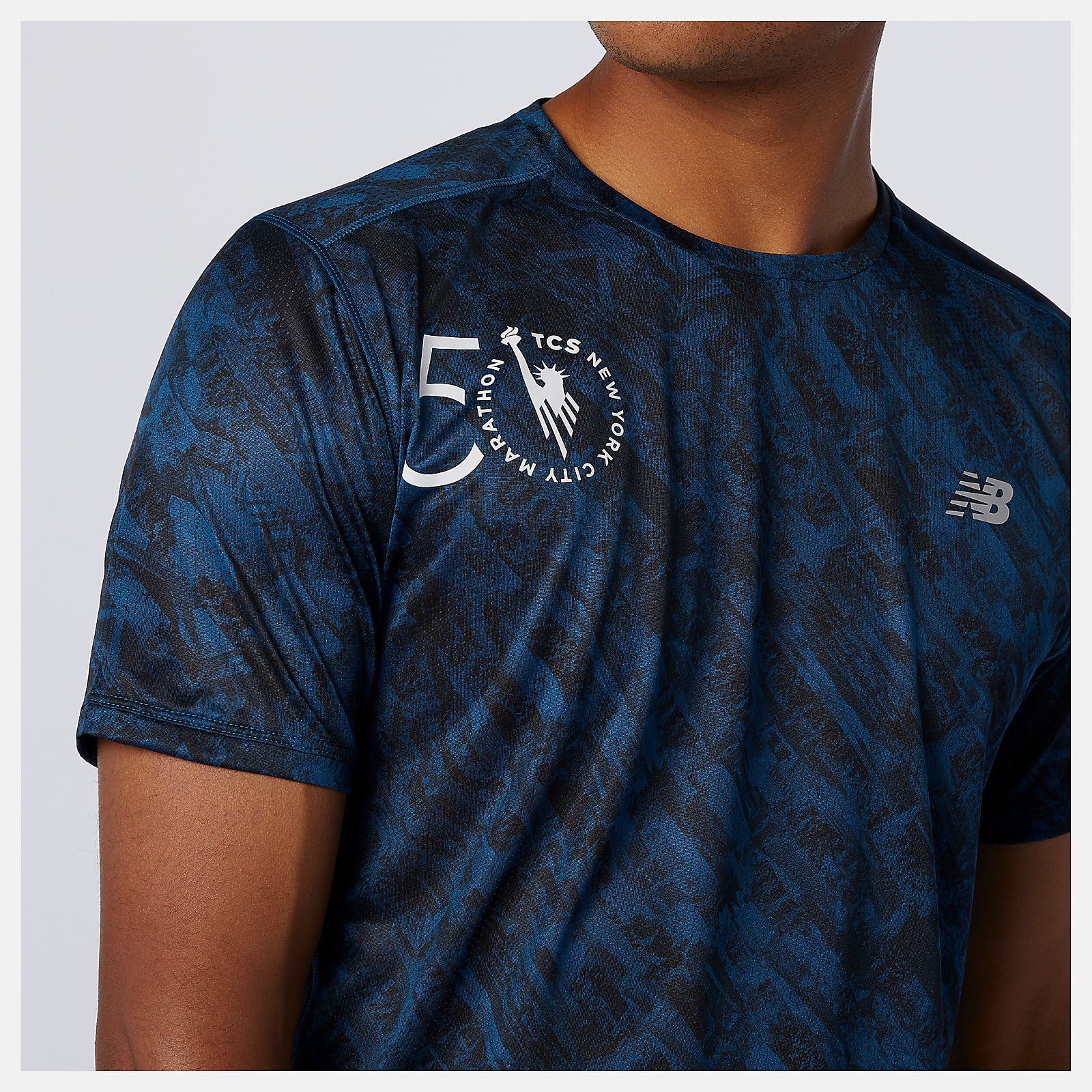 Rogue Wave NYC Marathon Printed Impact Run Short Sleeve New Balance Clothing