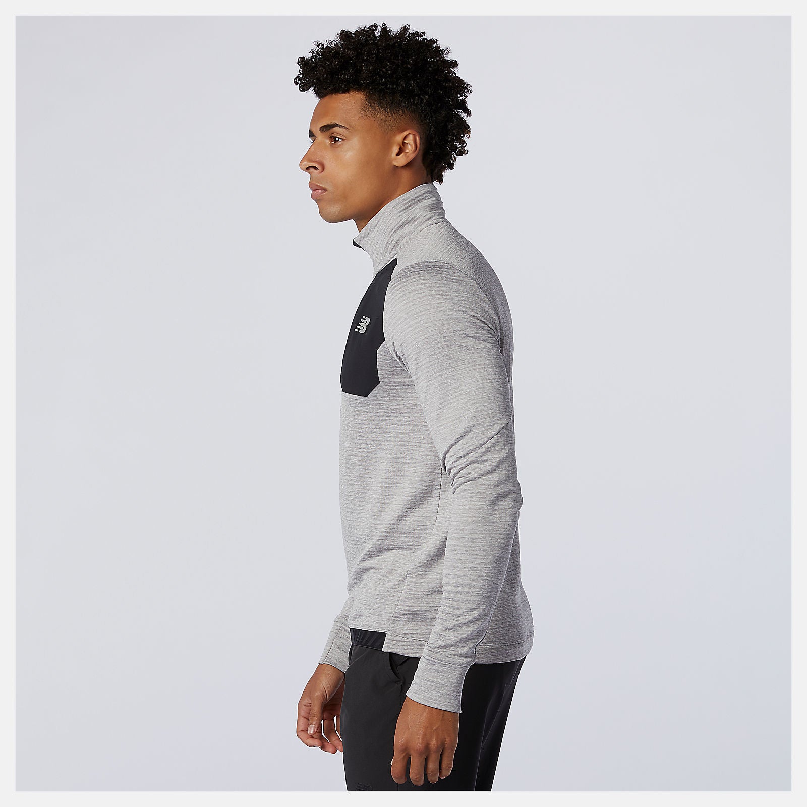 Athletic Grey NB Heat Grid Half Zip New Balance Clothing