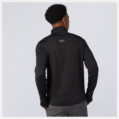 Black NB Heat Grid Half Zip New Balance Clothing