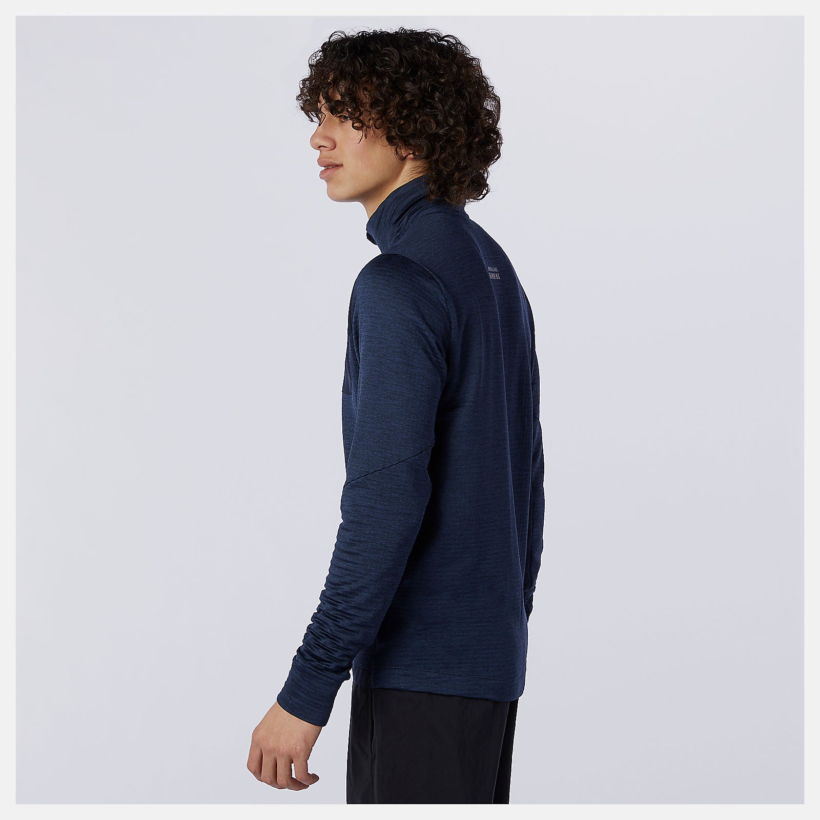 Eclipse Heather NB Heat Grid Half Zip New Balance Clothing
