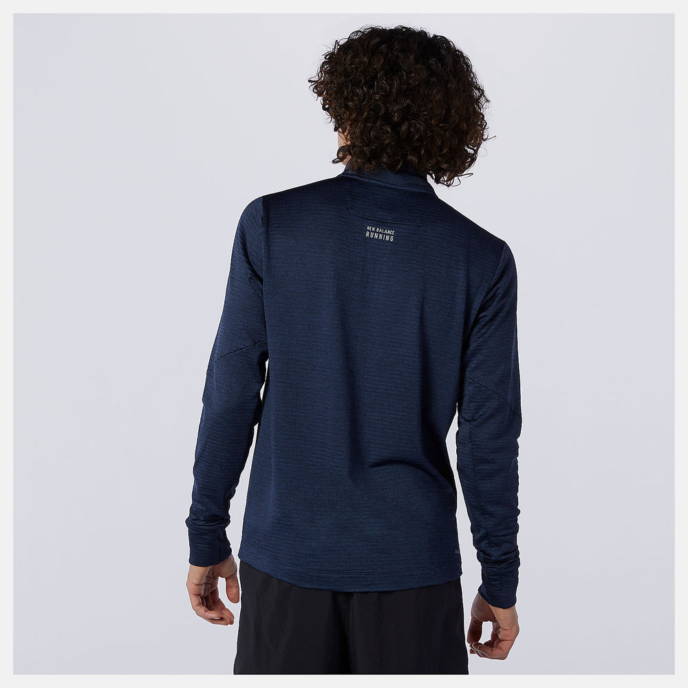 Eclipse Heather NB Heat Grid Half Zip New Balance Clothing