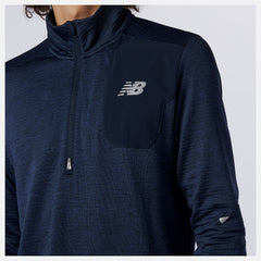 Eclipse Heather NB Heat Grid Half Zip New Balance Clothing