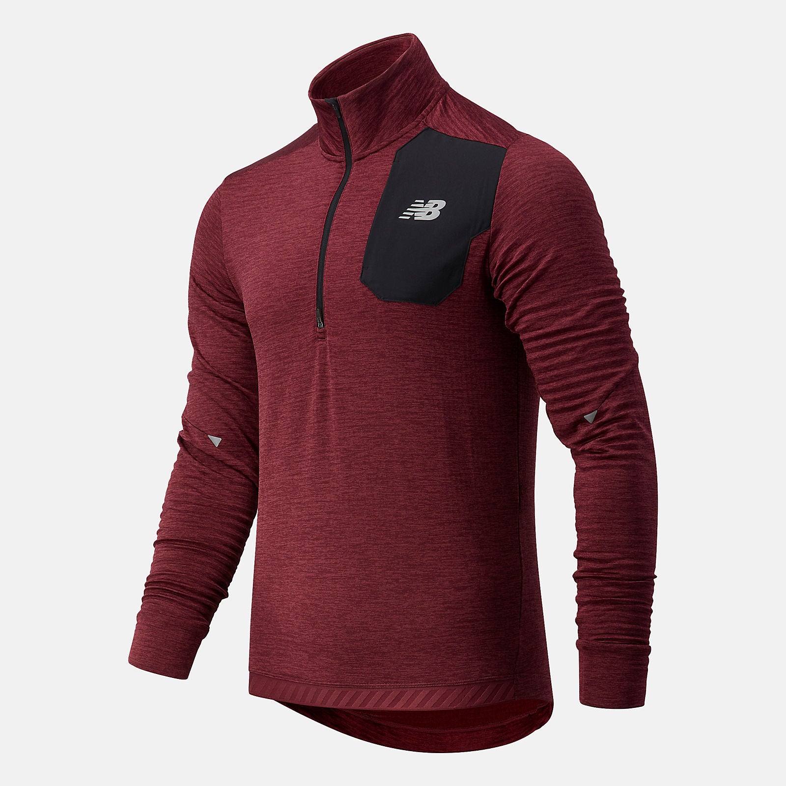 Light Burgundy NB Heat Grid Half Zip New Balance Clothing