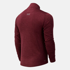 Light Burgundy NB Heat Grid Half Zip New Balance Clothing