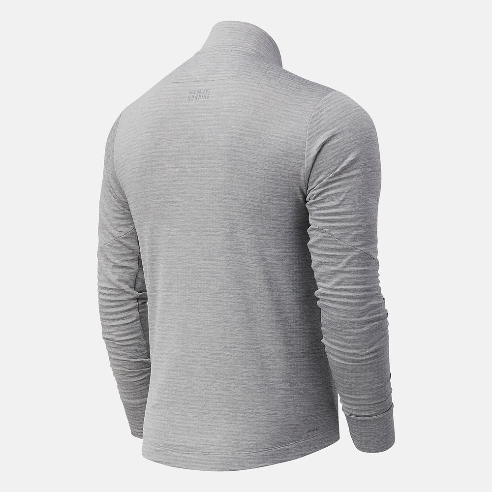 Athletic Grey NYC Marathon Impact Run Grid Back Half Zip New Balance Clothing