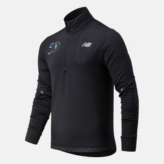 Black NYC Marathon Impact Run Grid Back Half Zip New Balance Clothing
