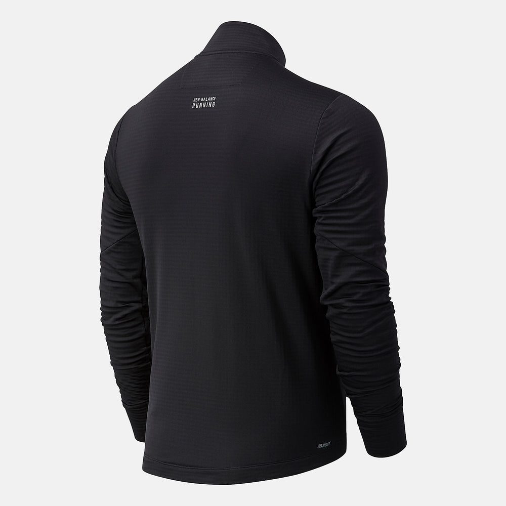 Black NYC Marathon Impact Run Grid Back Half Zip New Balance Clothing